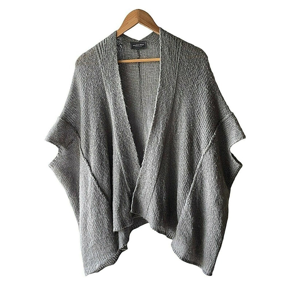 Wooden Ships Gray Open-Front Cardigan